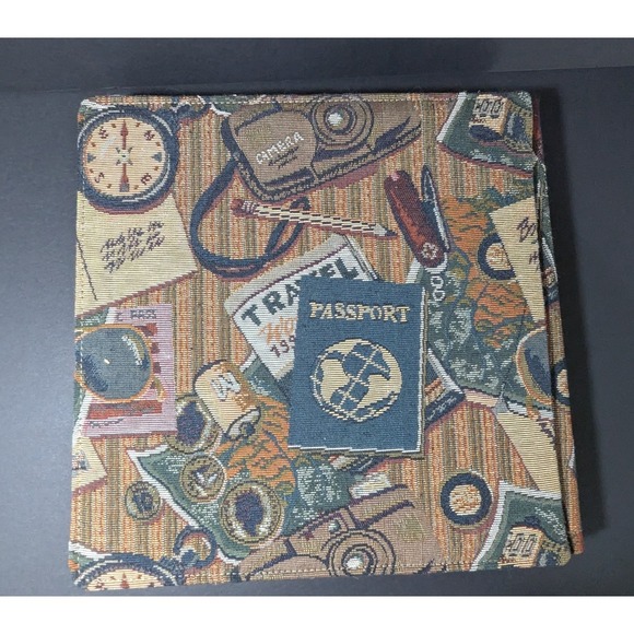 Creative Memories Tapestry Travel Passport Album Orig 12x12, 15 Pgs & Protectors - Picture 1 of 3
